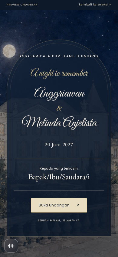 Château Nocturne — Sebuah Malam, Selamanya