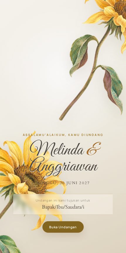 Sunflower Promise — Menghadap Cahaya
