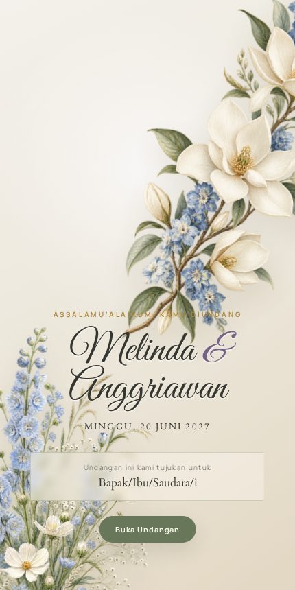 Halaman template Wildflower Vow